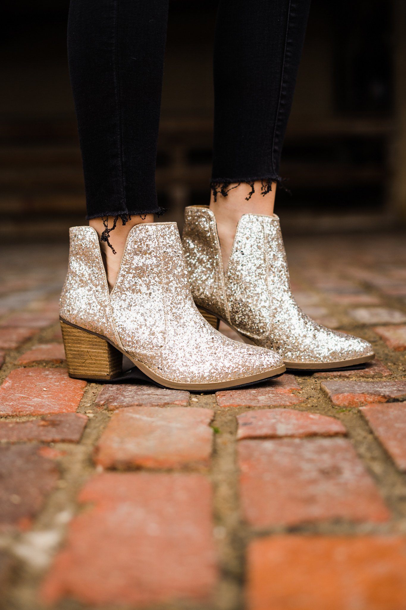 Fiera Booties in Gold